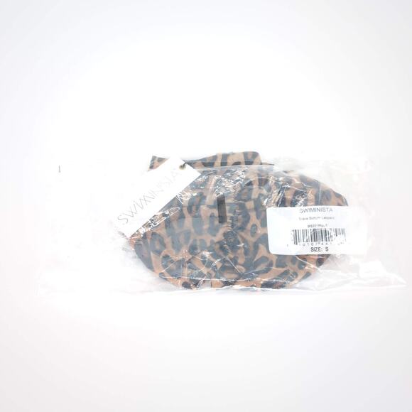 Swiminista Brave Bottom Leopard Print Bikini Bottoms Swimwear - Size S - NWT - Picture 13 of 16